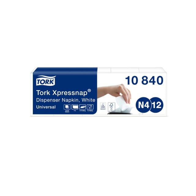 Tork 10840 Servietten Aus Weißem Papier 225 Stück