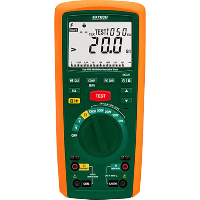 Extech - Mg320 Isolationsmessgerät 50 V, 100 V, 250 V, 500 V, 1000 V 20 Gω
