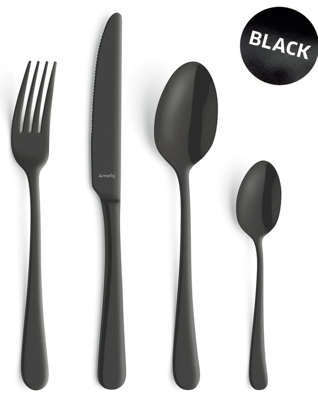 Amefa Austin Besteckset Schwarz 24 Teile