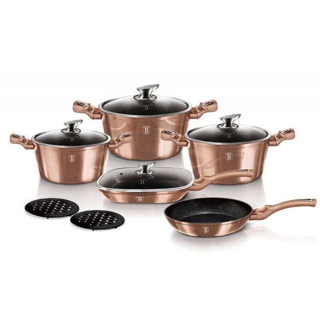 Berlinger Haus Bh-6191 Roségold-granit-kochgeschirr-set