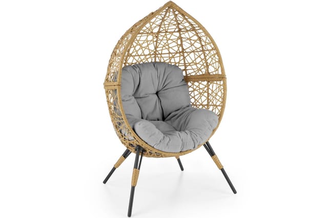 Konsimo Alys Gartenstuhl, Beige/grau