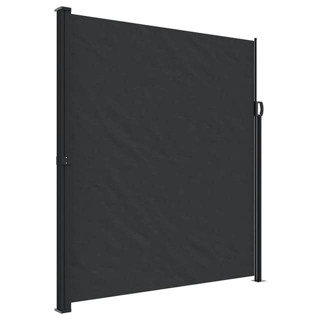 Vidaxl Seitenmarkise Ausziehbar Schwarz 220x600 Cm