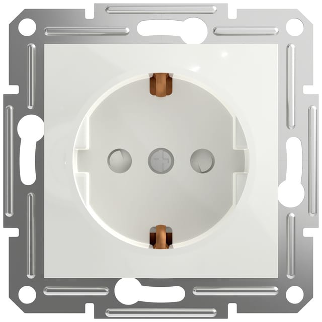 Schneider Electric Steckdose Mit Berührungsschutz Asfora Weiß (ral 9003) Eph2970221d 1 St.