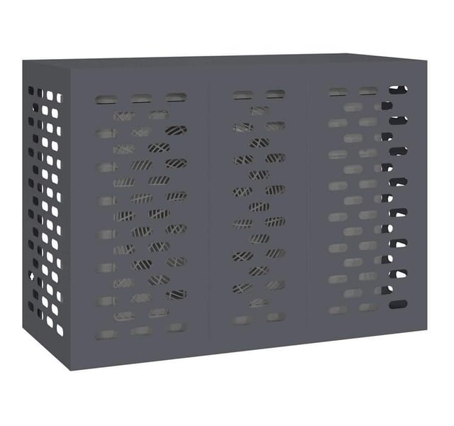 Klimaanlagenabdeckung Anthrazit 110 X 50 X 80 Cm Stahl Vidaxl