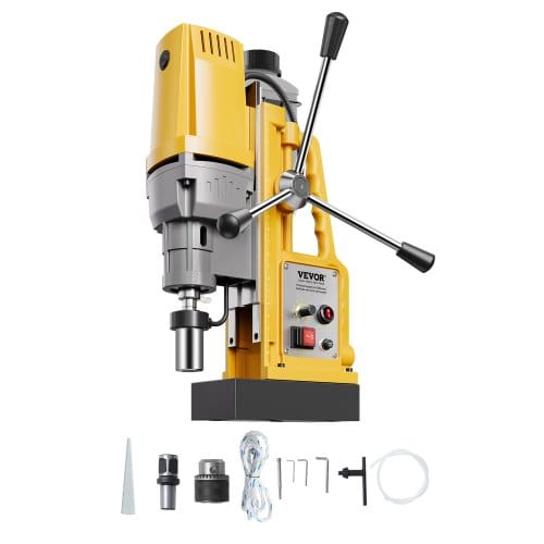 Magnetbohrmaschine Kernbohrmaschine 1400 W 50 Mm Bohrdurchmesser, 13000 N Tragbare Elektrische Magnetbohrmaschine, 750 U/min Drehzahl, Bohrmaschine Für Metalloberflächen Industrie Heimwerker