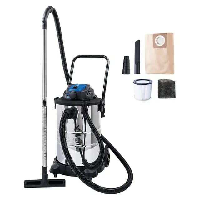 Staubsauger Nass- Und Trockensauger Edelstahl 1400w 50l Scheppach Vc50