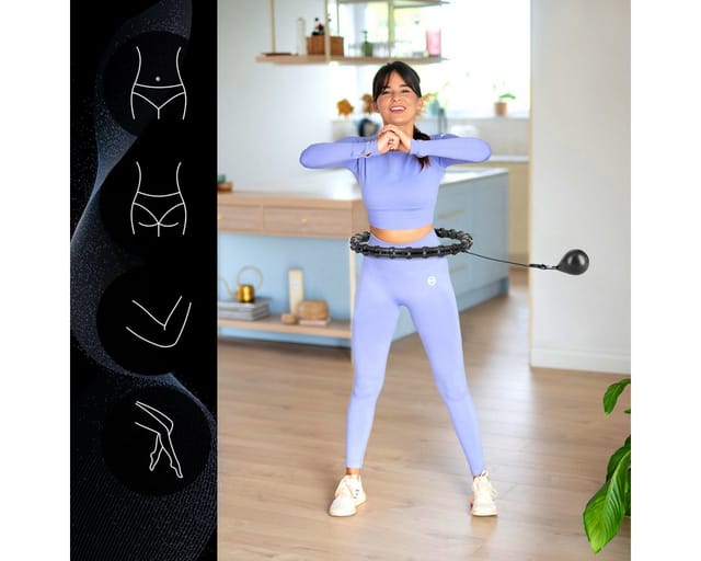 Hhw11 Hula-hoop-reifen In Übergrösse, Schwarz Mit Gewicht Hms