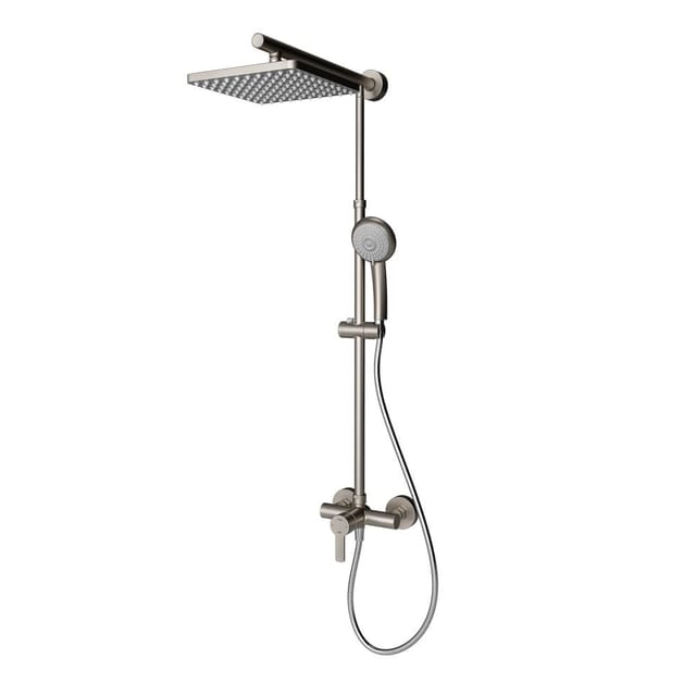 SCHULTE Duschsystem »DuschMaster Classic«, edelstahlfarben, HxLxT: 155,4 x 155,4 x 43,4 cm - silberfarben