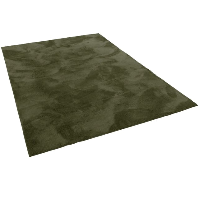 Pergamon Luxus Super Soft Fellteppich Pearl Tannengrün 140x200cm