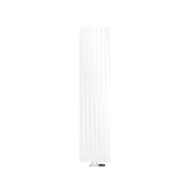 ECD Germany Paneelheizkörper Stella 370 x 1600 mm Weiß mit Thermostat Eck Wand