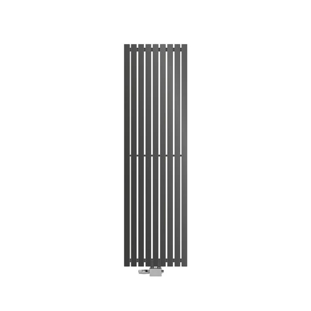 LuxeBath Stella Design Paneelheizkörper 480x1600 mm Anthrazit Thermostat Eck