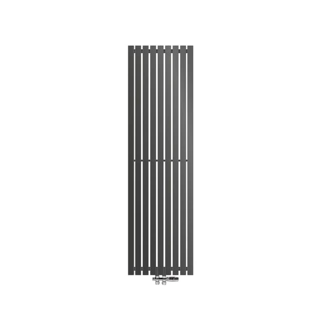 LuxeBath Stella Design Paneelheizkörper 480x1600 mm Anthrazit mit Thermostat