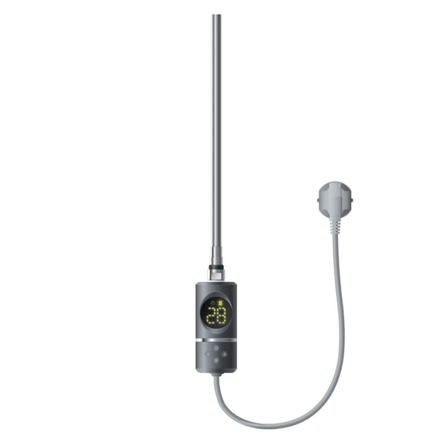 ML-Design Heizstab 1200W Anthrazit mit Thermostat LCD Bildschirm Timing-Funktion