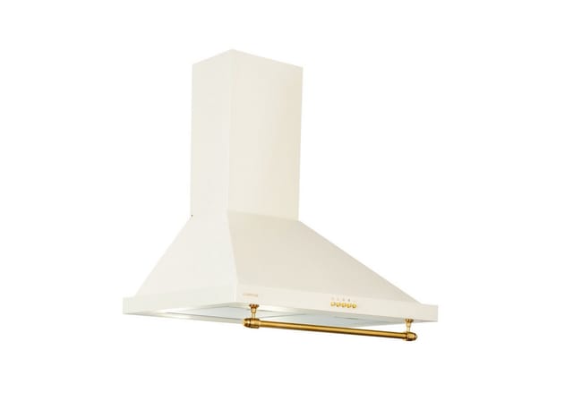 Klarstein Montblanc 60 Dunstabzugshaube 610m³/h 165W 2x1,5W LED Reling Creme