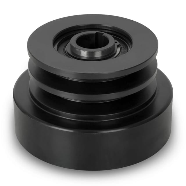EBERTH Doppel Fliehkraftkupplung 25mm Welle Doppelkeilriemen 7mm Passfedernut