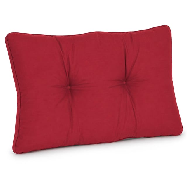 Beautissu Xluna Loungekissen Rücken 70x40x12cm Rot