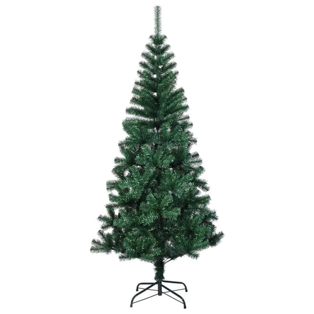 vidaXL Künstlicher Weihnachtsbaum Schillernde Spitzen Grün 120 cm PVC 344638