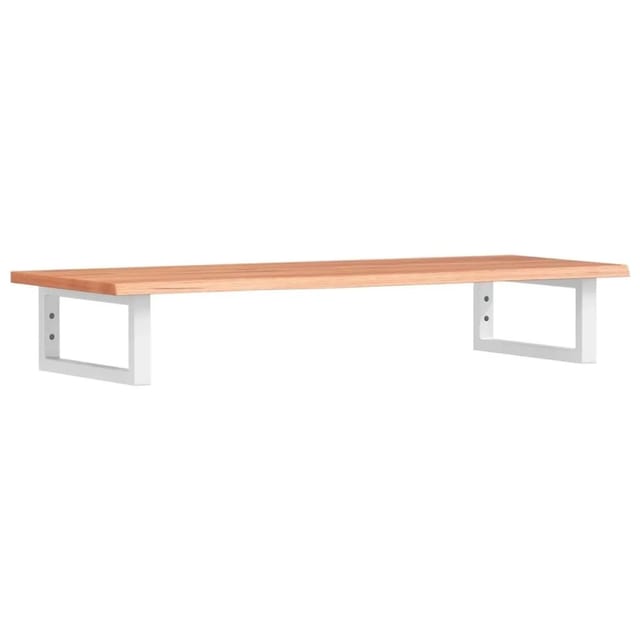 vidaXL Waschtischplatte mit Halterung Stahl und Massivholz Eiche 3302568