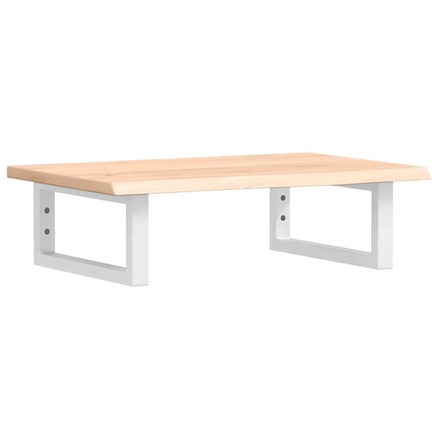 vidaXL Waschtischplatte mit Halterung Stahl und Massivholz Eiche 3302540