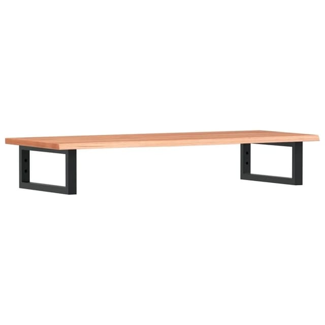 vidaXL Waschtischplatte mit Halterung Stahl und Massivholz Eiche 3302569
