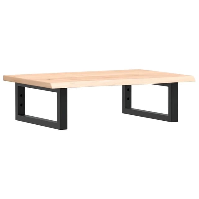 vidaXL Waschtischplatte mit Halterung Stahl und Massivholz Eiche 3302541