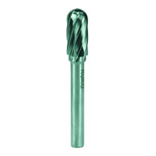RUKO Frässtift Form C WRC D 6mm Kopflänge 18mm Schaftdurchmesser 6mm HM Verz.Alu