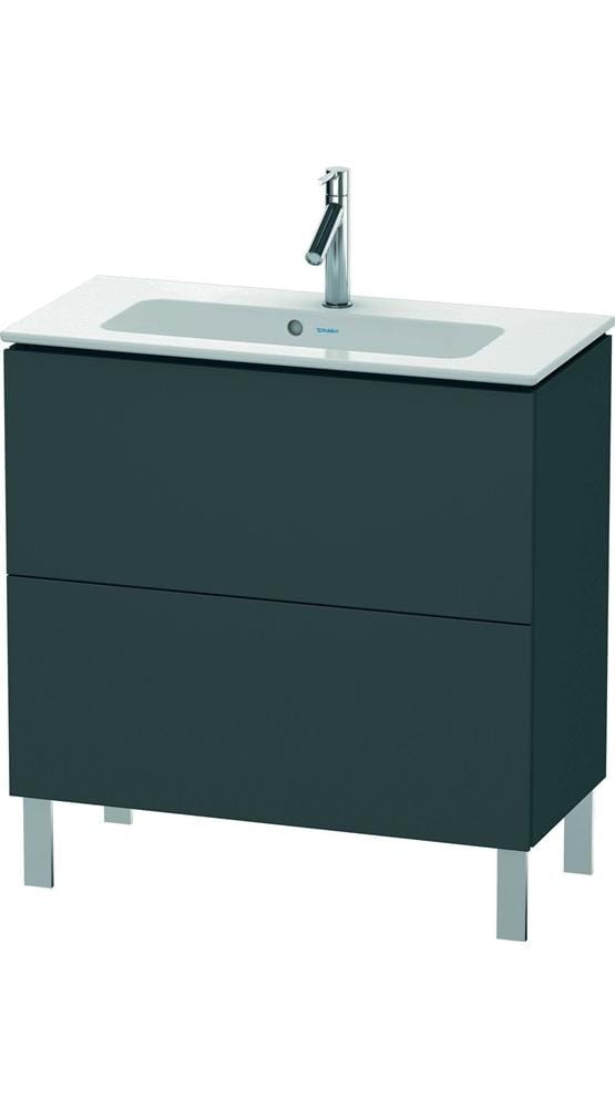 Duravit Waschtischunterschrank Compact L-Cube 82x39,1cm, graph ma, 2 Auszüge, stehend