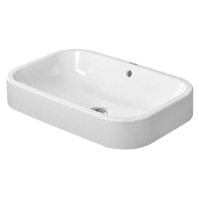 Duravit Aufsatzwaschtisch Happy D.2 60x40cm, geschli., o. HL, HLB, m ÜL, we