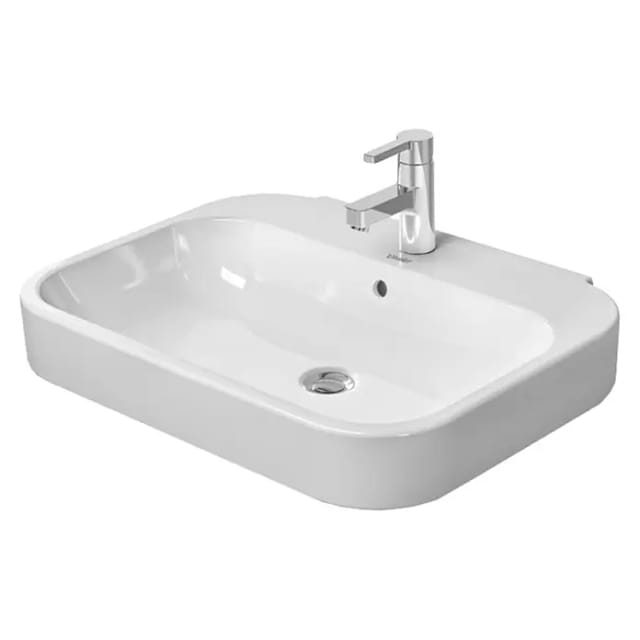 Duravit Waschtisch Happy D.2 65x49,5cm, we, m HL, ÜL, Hahnlochbank