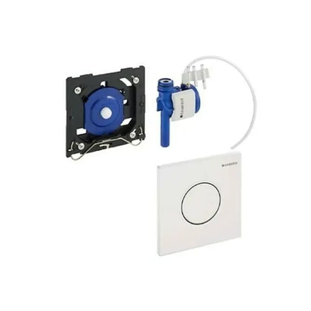 Geberit Urinal-Steuerung Typ 01 pneumatisch, Round, weiß-alpin