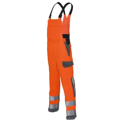Kübler Latzhose PROTECTIQ HIGH VIS ARC1 PSA 3 warnorange/anthrazit Form 3393 Größe 50
