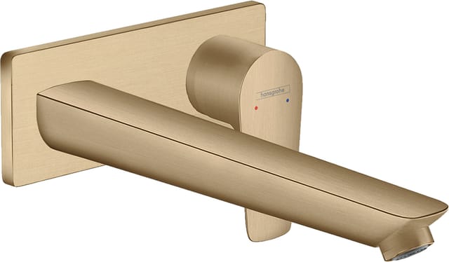 hansgrohe Fertigmontageset Talis E UP-Waschtisch-Einhebelmischer, Ausl. 225mm, brushed bronze