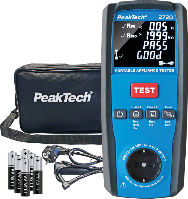 PEAKTECH 2720 - PAT-Tester P 2720, DIN VDE 0701-0702