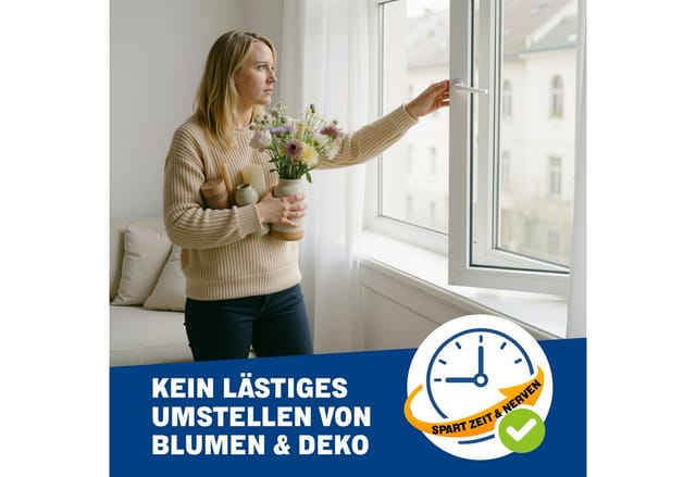 frischluft Fensterbrett 65-107cm weiß