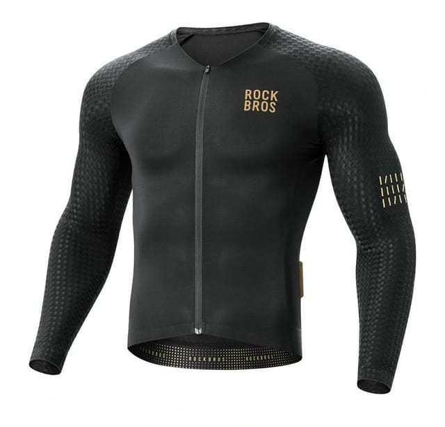Rockbros YDCX008 Diamond Long Sleeve Cycling Jersey Size XXL - Black