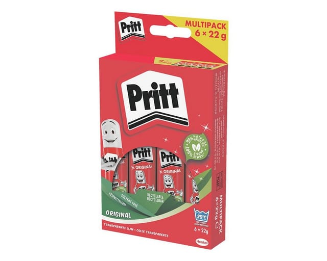 Klebestift PS6BF 22g Kunststoffhülse 6er-Pack