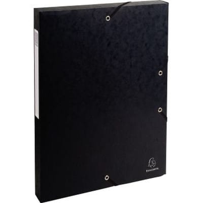 Archivbox Exabox 50301E DIN A4 25mm Manilakarton schwarz