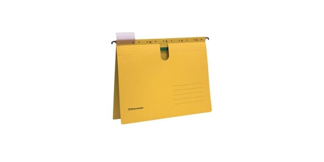 Hängehefter 2018 DIN A4 220g kaufmännische Heftung, 25 Stück/Packung, gelb