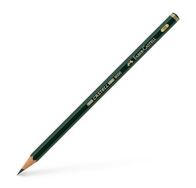 Bleistift CASTELL 9000 119002 2B dunkelgrün