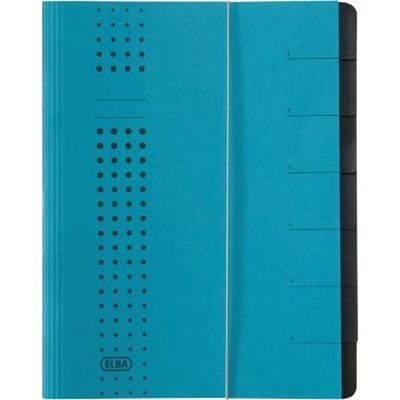 Ordnungsmappe chic 400002020 DIN A4 7Fächer Karton blau