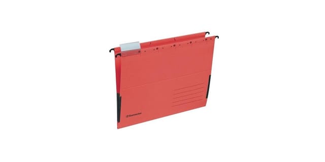 Hängetasche 2029 DIN A4 220g RC Karton rot 25er-Pack