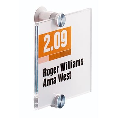 Türschild CRYSTAL SIGN 482019 105x105mm transparent