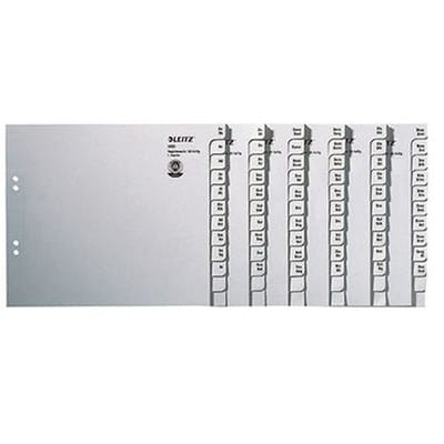Registerserie 13500085 DIN A4 A-Z für 50 Ordner Tauenpapier grau