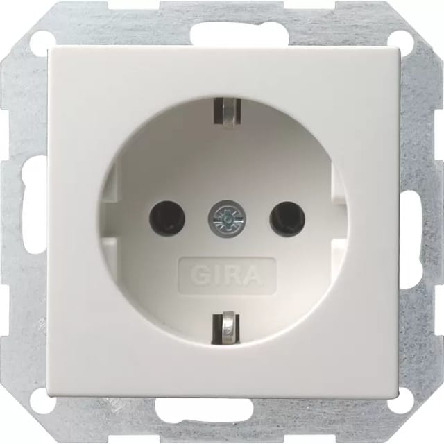 Steckdose 1f rws mt System 55 UP IP20 ZP horiz/vert Zentralpl