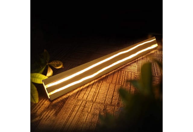 Nettlife Wandleuchte Innen Holz Holzmaserung Natürlichkeit, LED fest integriert, Warmweiß, Schlafzimmer Flur Treppe