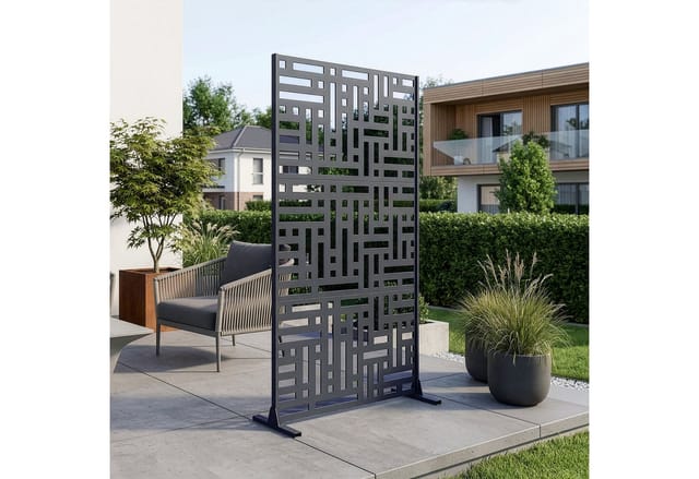 casa.pro Raumteiler, »Bernalda« Trennwand Stahl 180 x 90 cm Anthrazitgrau