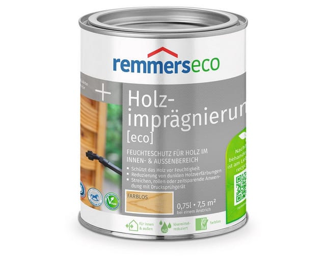 Remmers Holzschutzlasur Remmers Holzimprägnierung [eco] farblos 5 L - Holzschutz-Imprägnierung