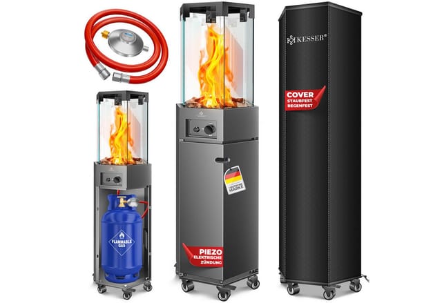 KESSER Heizstrahler, Heizstrahler Gas Terrassenheizstrahler Gasheizung