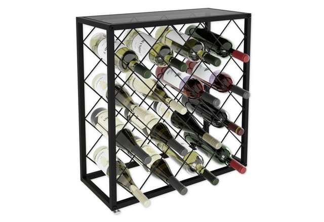 Lenmar Weinregal Weinregal aus Metall,Flaschenregal, Regale, Flaschenhalter LOFT 1-25