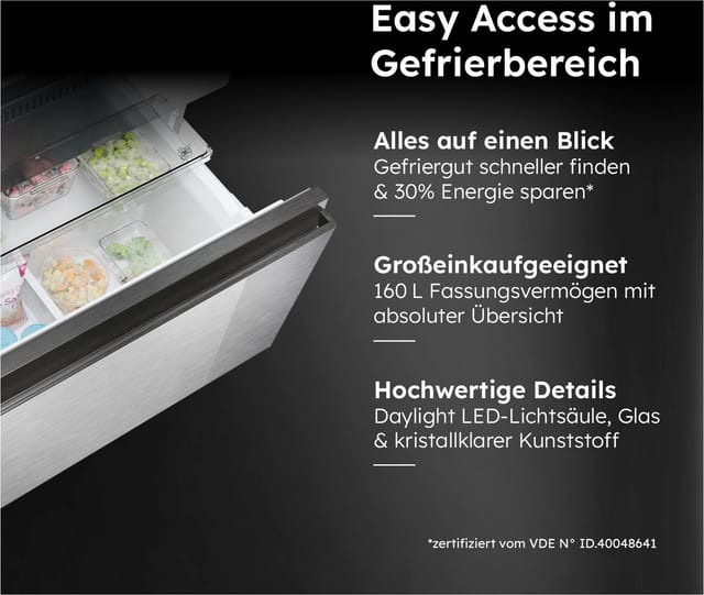 Haier French Door French Door 83 HFR7819ENGC, 190 cm hoch, 83 cm breit, 190 cm hoch, 83 cm breit, Nutzinhalt: 504 Liter, HumidityZone